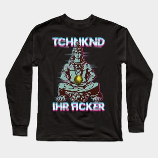 Buddha Tshirt Acid Techno Long Sleeve T-Shirt